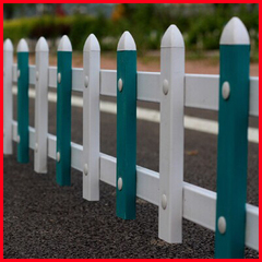 PVC护栏塑钢护栏花坛围墙绿化塑料栏杆绿色PVC围栏栏杆栅栏防护栏