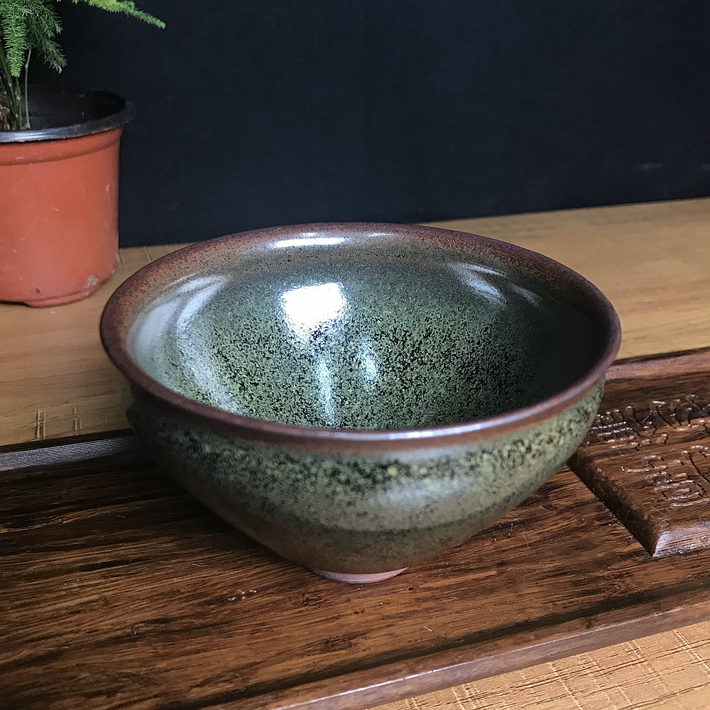 一方龙窑柴烧建盏 抹茶杯,周岐辉大师手作,抄底优惠,限时秒拍