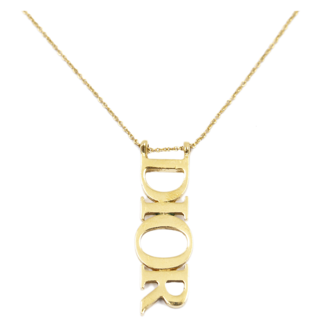 [9.5新]迪奥dior女士项链金色合金字母项链