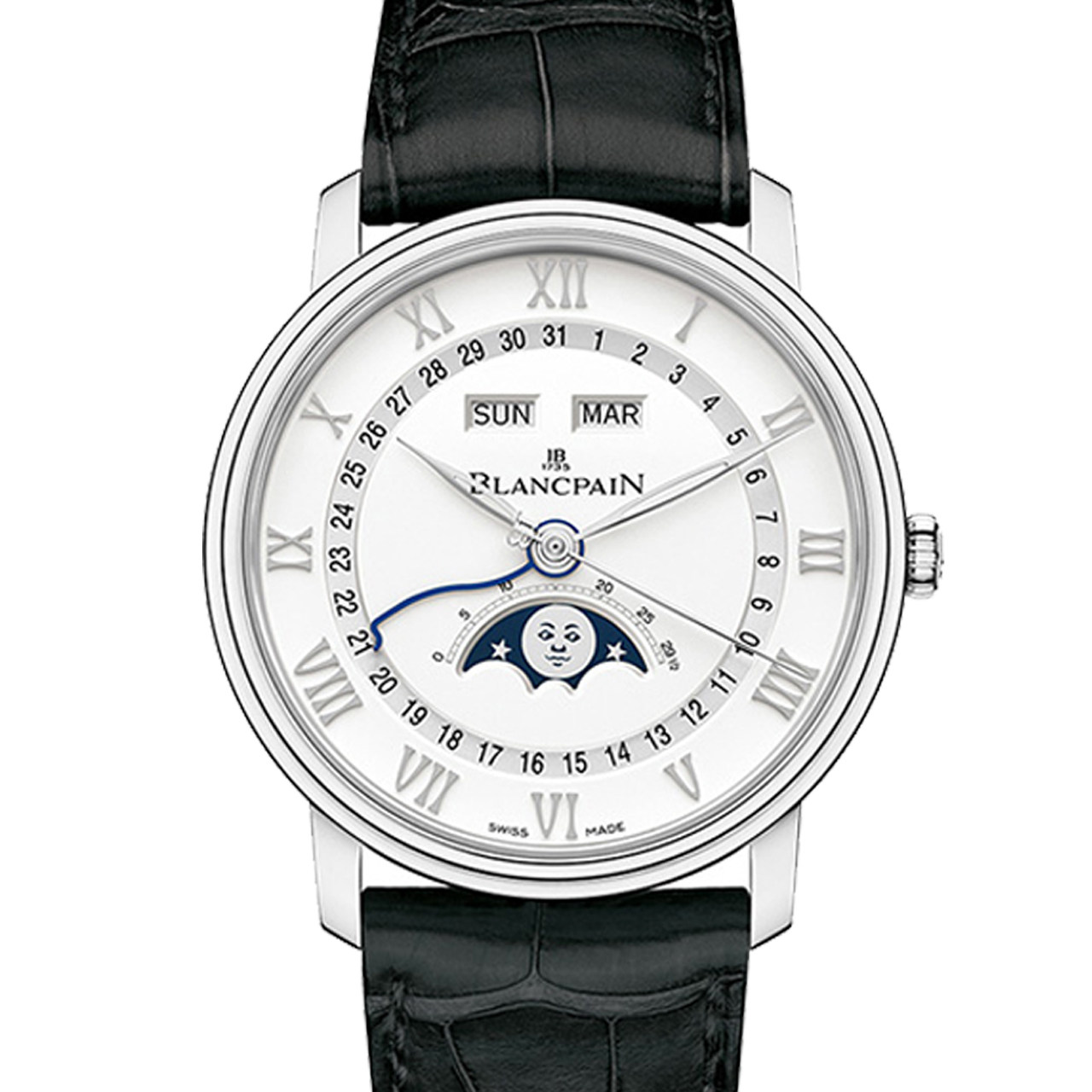 【99新未使用】无保留价宝珀经典系列自动机械男表6654a-1127-55b