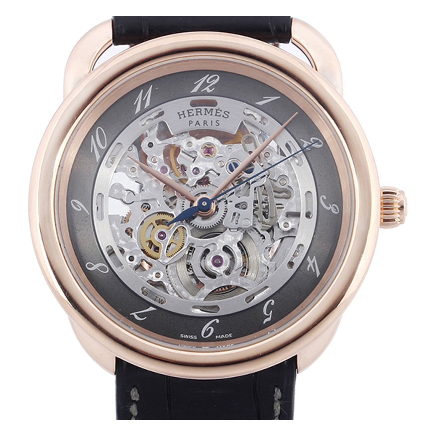 [9.5新]爱马仕hermes男士自动机械腕表180314154