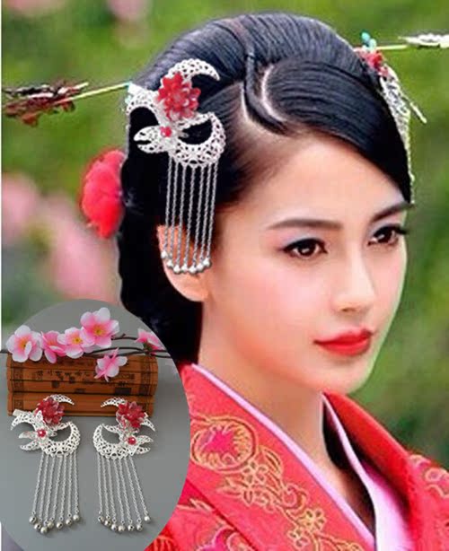 杨颖同款结婚头饰