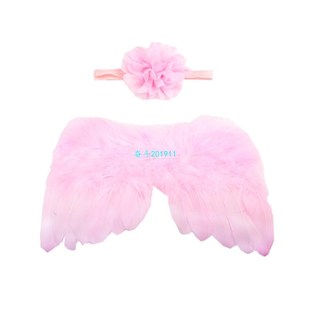 极速Feather Angel Wings Newborn Back Accessories Chiffon Flo