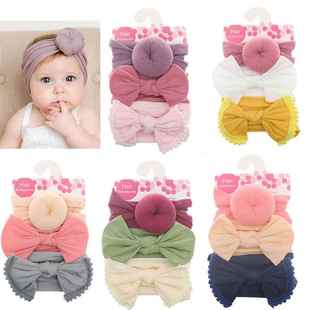 速发Newborn Ba Girl Headbands Hair Accessories Girls Haarban