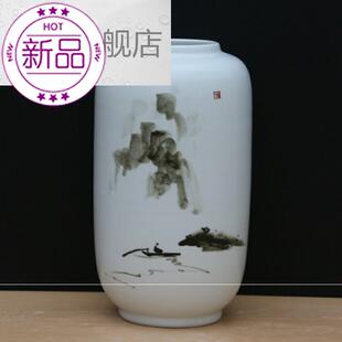 直销新品。陶瓷陶艺花瓶复◆定制◆古大口径家用落地家Z居插花个