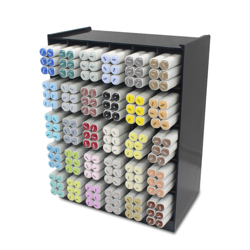 STA斯塔马克笔架30孔大容量收纳架子免拼装专业塑料收纳分格展架