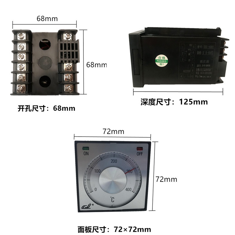 温度控制表TED-4301温控器开关K型烤箱温控仪余姚温控指针式300度