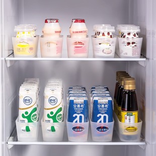 推荐日本进口冰箱小物收纳盒小瓶饮料专用整理盒抽屉式长条食品储
