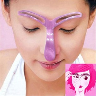 3 Styles Reusable Eyebrow Shaper Brow Stamp Template Eyebrow