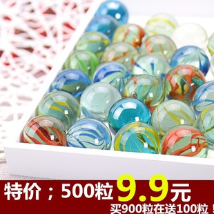直销大弹珠彩色玻珠小孩童年玩的弹珠球25mm弹珠大号儿童玻璃球珠