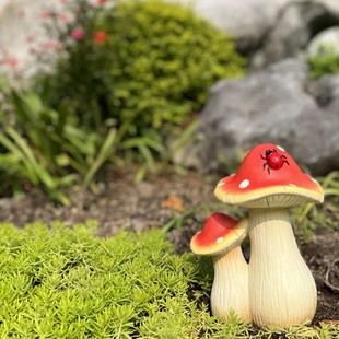现货速发户外园林蘑菇院子摆件庭院花园草坪名宿幼儿园装饰布置造