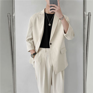 速发推荐Spring Summer British Style Formal Blazer Men Korean