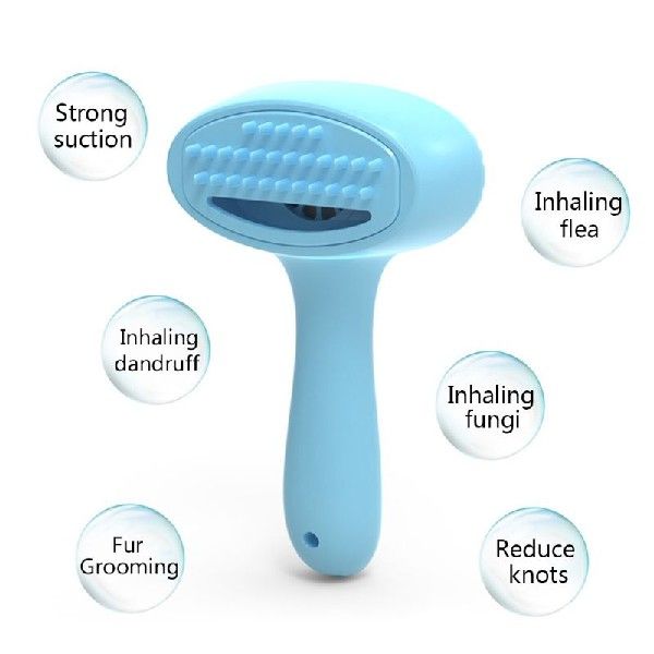 速发Cat Dog Pet Fur Remover Deshedding Grooming Brush Comb U