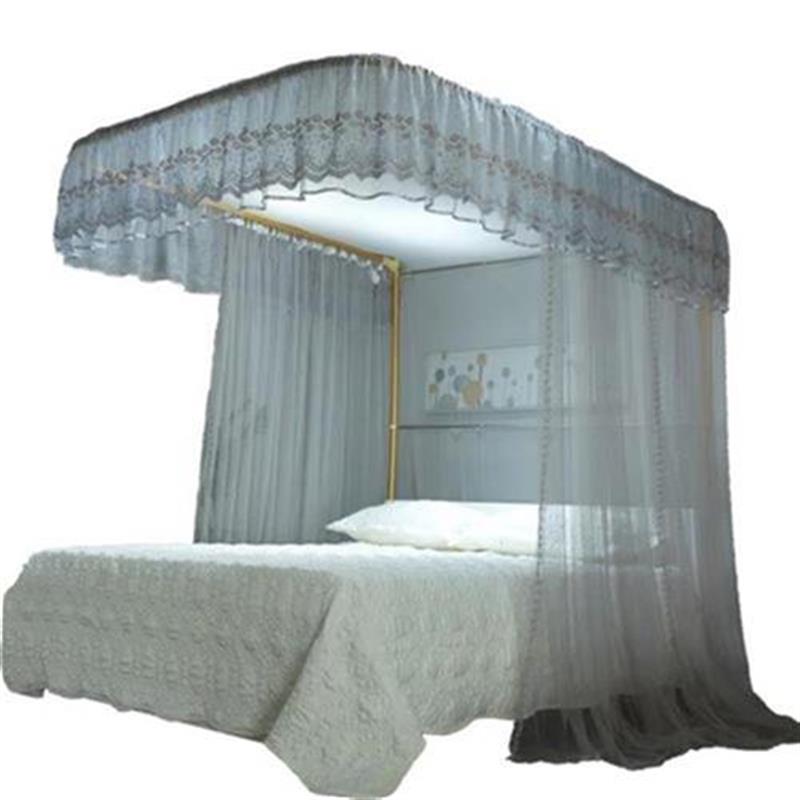 网红aSimple folding mosquito net 1.j8m bed curtain easy to i