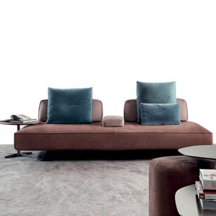 网红意式北欧小户型极简科技布沙发轻奢样板间客厅无扶手直排组合