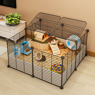 荷兰猪豚鼠兔子专用笼子饲养箱别墅C小宠围栏超大自由豪华宠物用