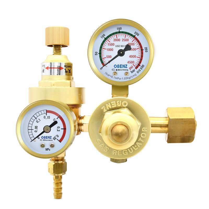 新品奥宾仕氩气减压阀015b氩弧焊机配件节能省气u氩气表调压阀稳
