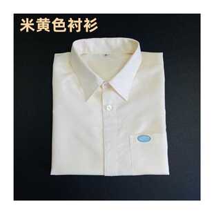 新品东莞湖南蓝思科技男装衬衫厂服夏季短袖工衣浅蓝色寸衫绣LOGO