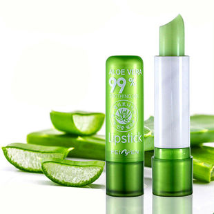 速发1PC Moisture Lip Balm Long-Lasting Natural Aloe Vera