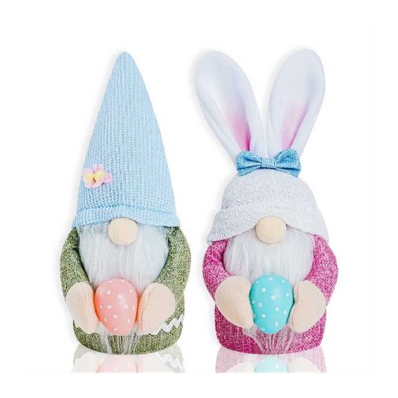 速发Easter Cute Bunny Elf Dolls Eggs Rabbit Party Happy East