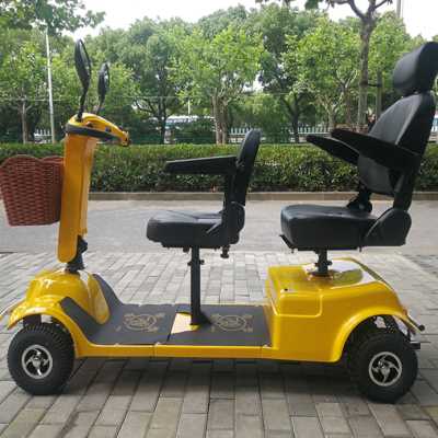 厂销上海强劲力老人代步车四轮电动残疾人老年助力车接孩子带棚品