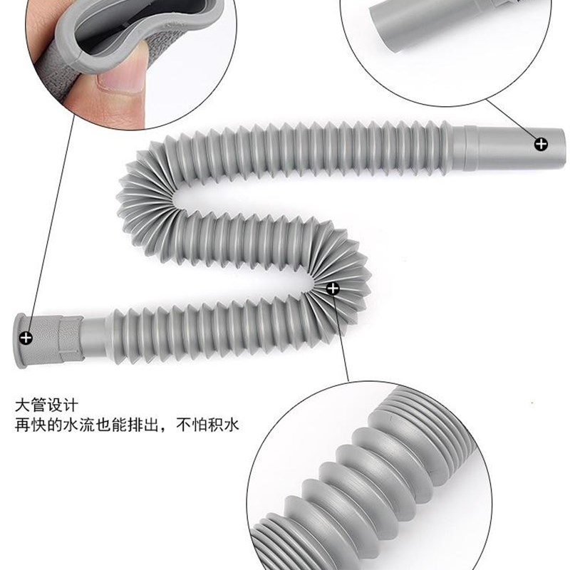 现货速发纯不锈钢水槽下水器厨房洗菜盆水池排水管漏斗不锈钢单盆