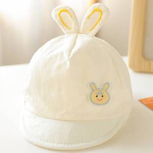 推荐0一6月婴儿遮阳帽小月龄幼儿宝宝棒球帽子夏季薄款鸭舌帽夏天