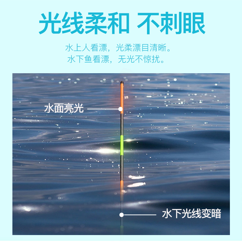 化氏2022g新品湛卢电子漂日夜两用水库钓鱼鱼漂硬尾纳米浮漂夜光