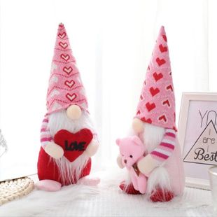 速发Valentine	s Day Gnome Decor 2 PCS Valentine Gnome Cou