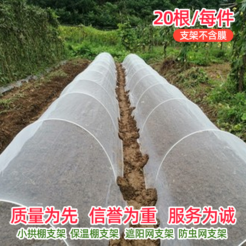 果树支架蔬菜棚育苗保温棚大拱棚支架农用小拱杆园艺花艺圆棒骨架