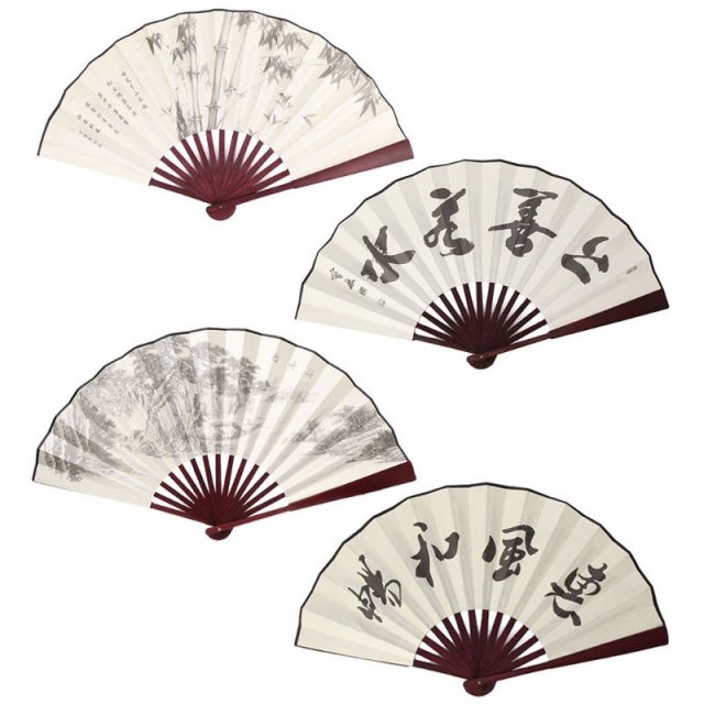 推荐2022 New Chinese Style Hand Held Folding Silk Fan For We