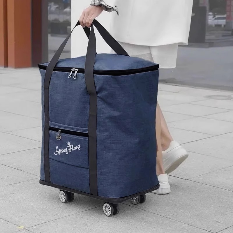 行李袋超大容量学生棉被收v纳袋搬家装行轮衣李短途旅行包带服子