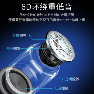 无线蓝牙音箱3D环绕连手机音响家用户外声音大音量迷你便携式随身