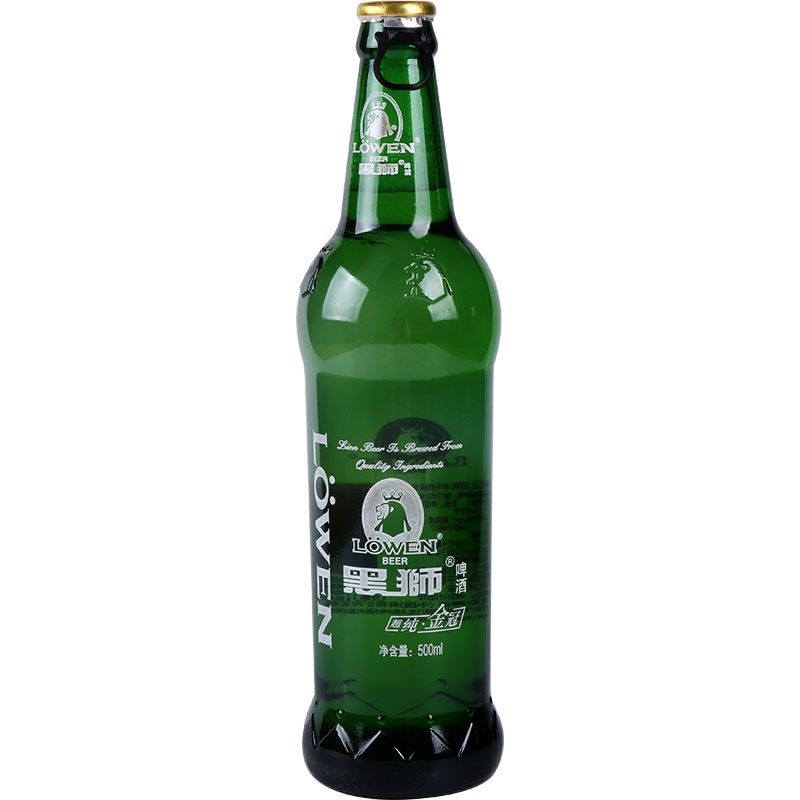 大连黑狮超纯金冠啤酒9°度高品质原料酿制地方特产啤酒500ml*6瓶