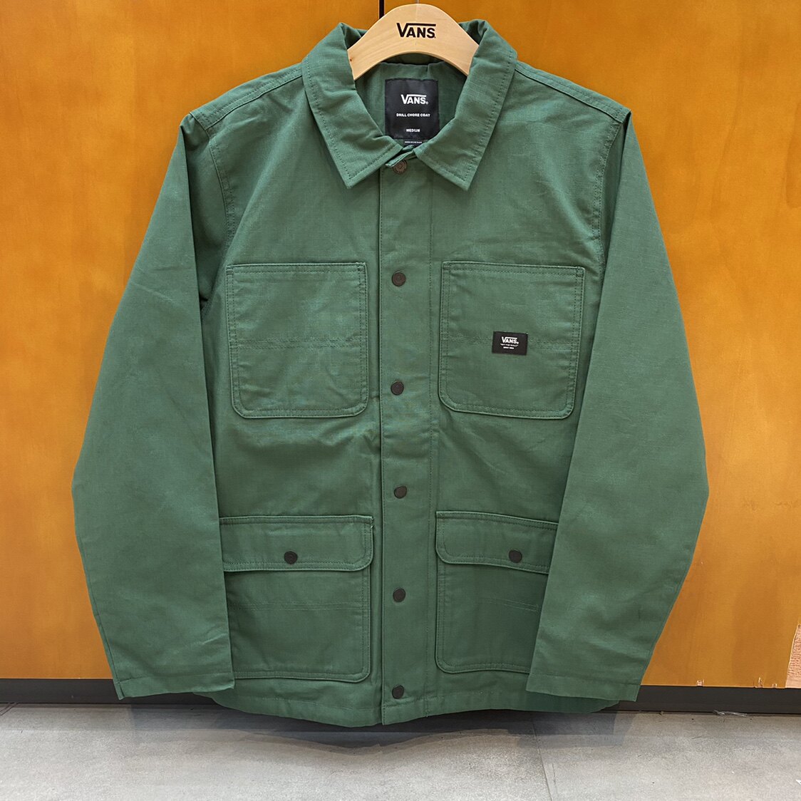 vans范斯男子运动休闲暗扣拉链工装夹克外套vn0a456zeei