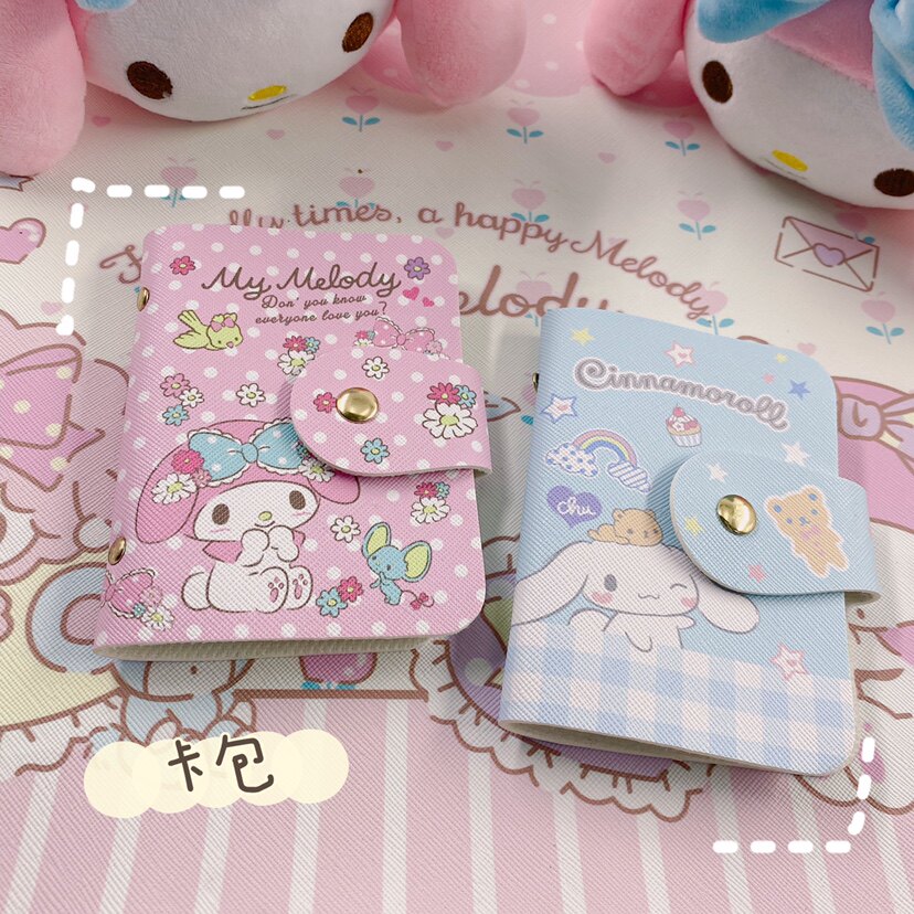 日系卡通可爱玉桂狗卡包学生小卡少女心追星银行卡收纳卡套美乐蒂