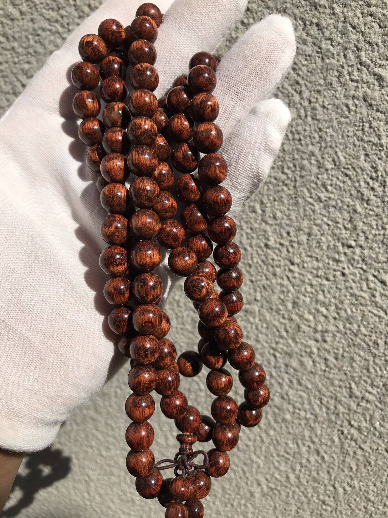 00折后价￥400青陌 蛇纹木佛珠手串男款 文玩2.