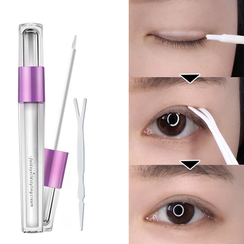 韩国正品双眼皮定型霜自然隐形速干精华液持久防水无痕美目大眼霜