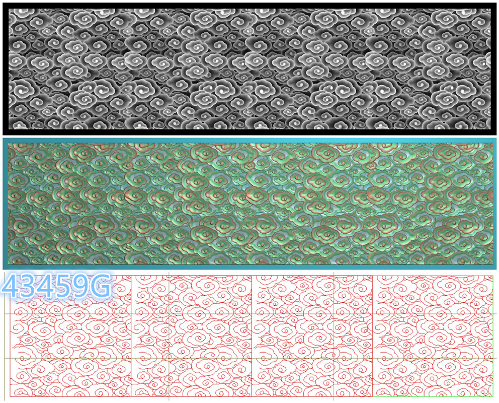 新品祥云底纹精雕图 云纹底纹浮雕图 灰度图 有线