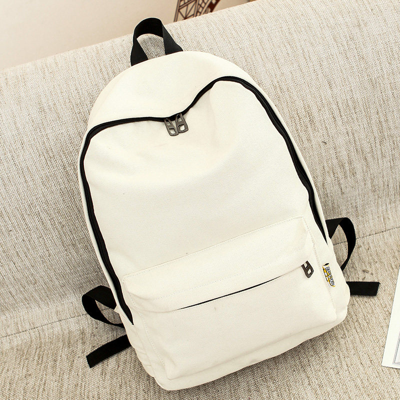 Buy Double Shoulder Bag female Korean version Canvas schoolbag High