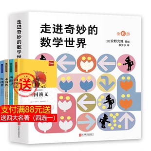 走进奇妙的数学世界全套6册 安野光雅 4-6-7-10岁小学生一年级二年级三年级1-3幼儿数学启蒙益智互动游戏绘本几何世界同系列