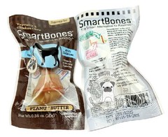 SmartBones小型犬狗咬胶 迷你洁齿骨花生味16g 宠物狗狗零食