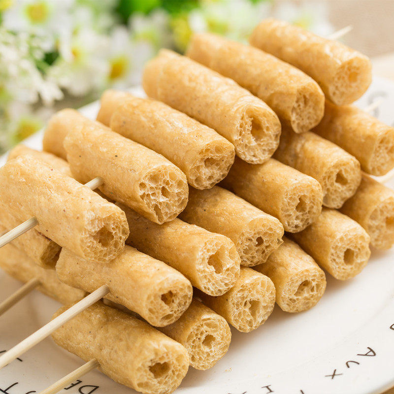 素串豆制品豆肠豆棍干货人造肉素鸡肠麻辣烫食材麻辣串包邮100串