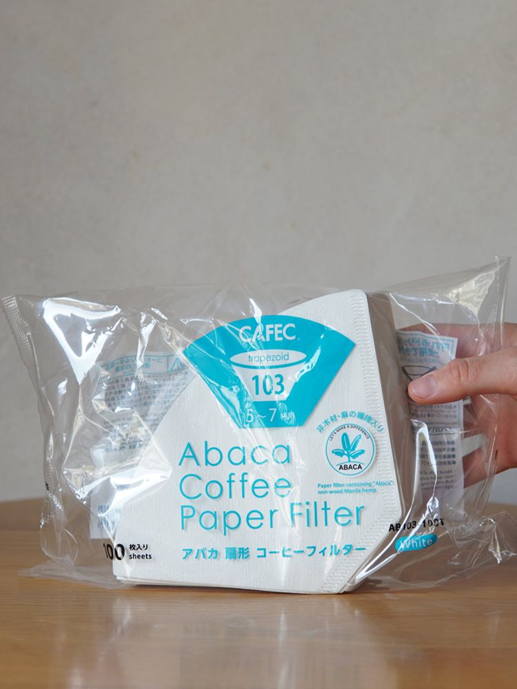 日本三洋咖啡手冲过滤纸滴漏式咖啡粉滤纸扇形麻纤维滤纸101/102