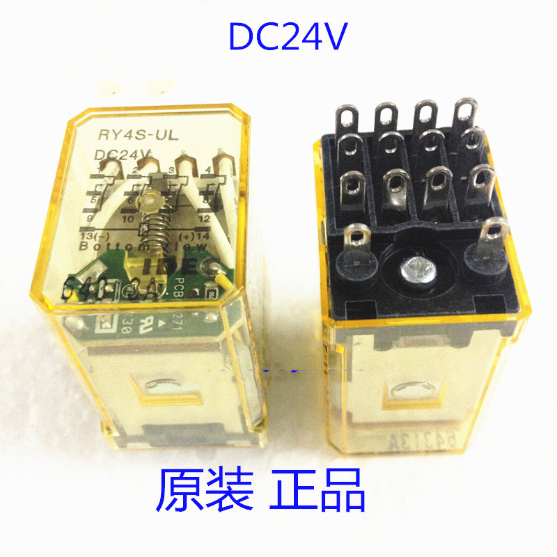 原装正品 IDEC和泉继电器 RY4S-UL DC24V AC220V 带灯 14脚