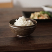 禾下 灰釉束口饭碗  手作器皿