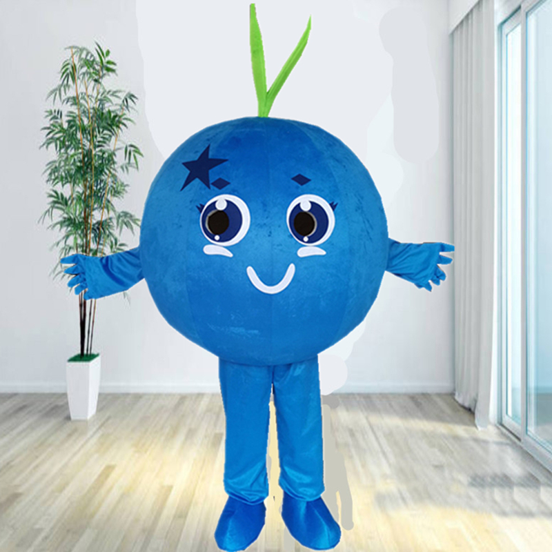 蓝莓卡通服装草莓动漫人物头套促销宣传行走人偶服水果玩偶服道具