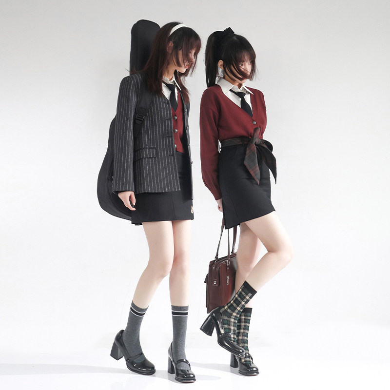 利维堡学院美式制服喵仙生jk原创正版少女套装学生校服学院风西服