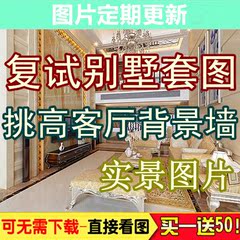 室内装修效果图片家装房屋别墅复式跃层挑高客厅背景墙大户型设计