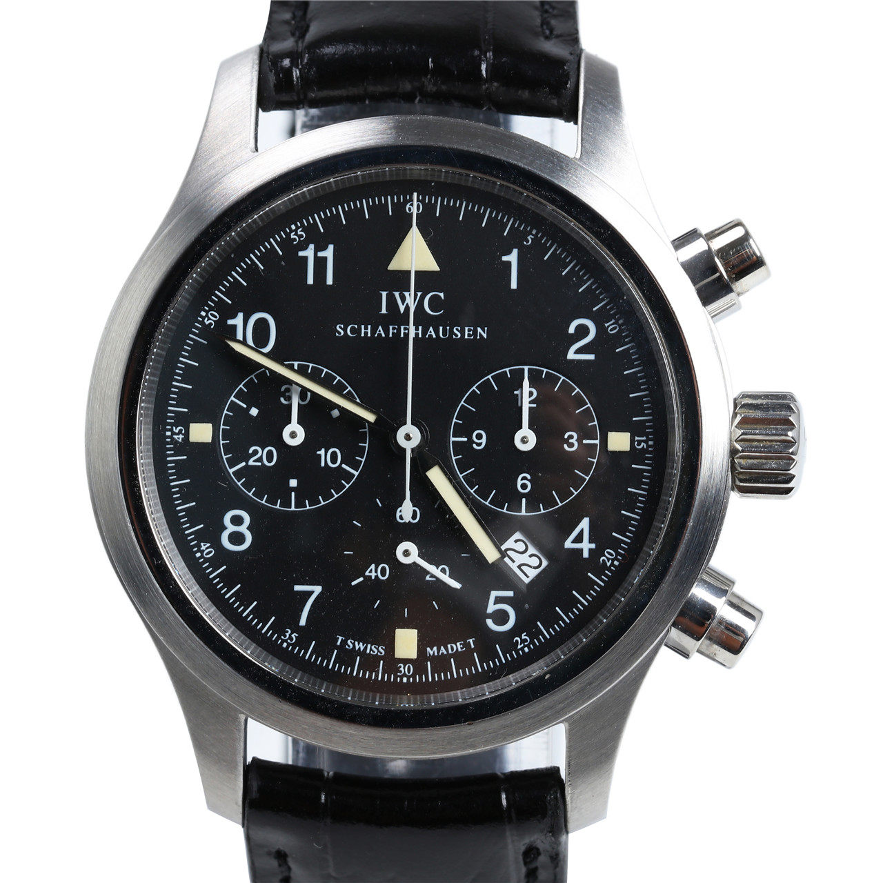 [9.5新]万国iwc男士石英表飞行员系列